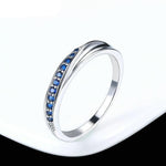 Wedding  Ring For Women Lovers Simple Cubic Zirconia Rose Gold Color Fashion Jewelry  ZYR314 ZYR317 - Natna Shop