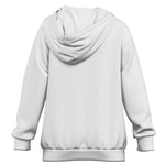 Custom kids polyester raglan hoodie for casual everyday wear Backside