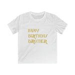Happy birthday Brother TEXT ONLY 3 T-Shirt 3years plus - Natna Shop