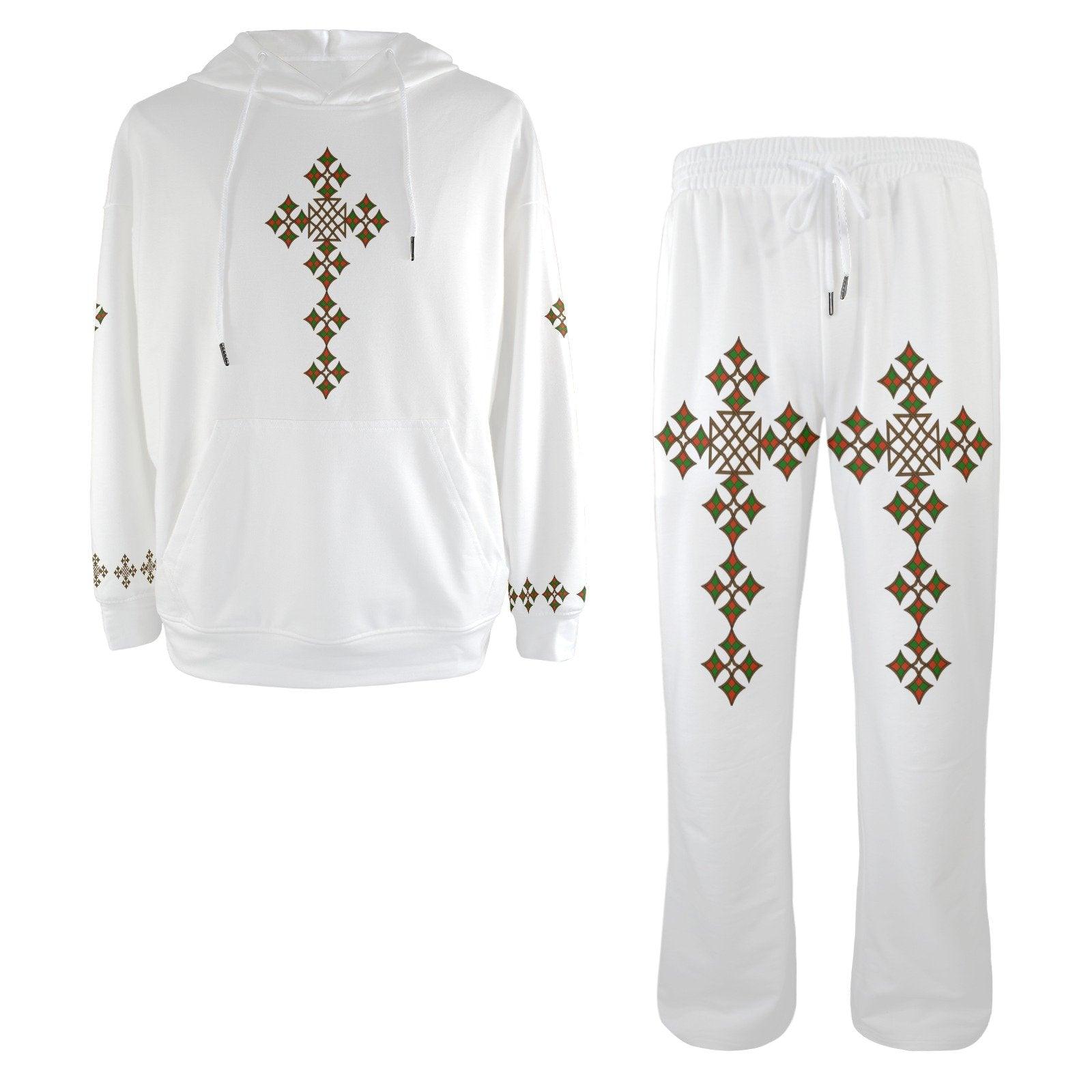 Tracksuit Set Men's Streetwear Flared Tracksuit Cross - Natna Shop