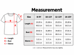 T-Shirt 8-15years Black O-Neck Big