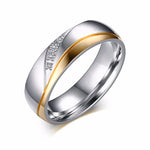Gold Stainless Steel Wedding Band Ring for Men & Women | Classic Polished Couple Ring | Engagement & Promise Jewelry