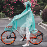 3XL Waterproof Bicycle Motorcycle Rain Poncho - Clear Transparent Raincoat for Outdoor Cycling