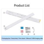 Rechargeable Motion Sensor LED Cabinet Light – USB-C Under Cabinet & Wardrobe Lamp (10-60 cm, Dimmable