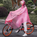 3XL Waterproof Bicycle Motorcycle Rain Poncho - Clear Transparent Raincoat for Outdoor Cycling