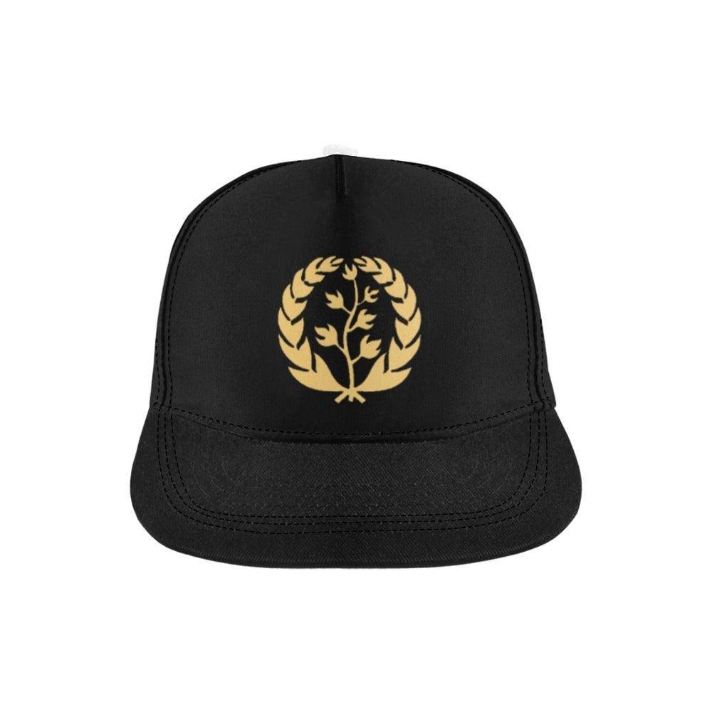Golden Leave Eritrea flag ERI womens Mens Hat Black All Over Print Snapback Hat D - Natna Shop