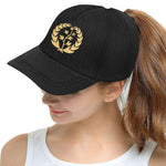 Golden Leave Eritrea flag ERI womens Mens Hat Black All Over Print Snapback Hat D - Natna Shop