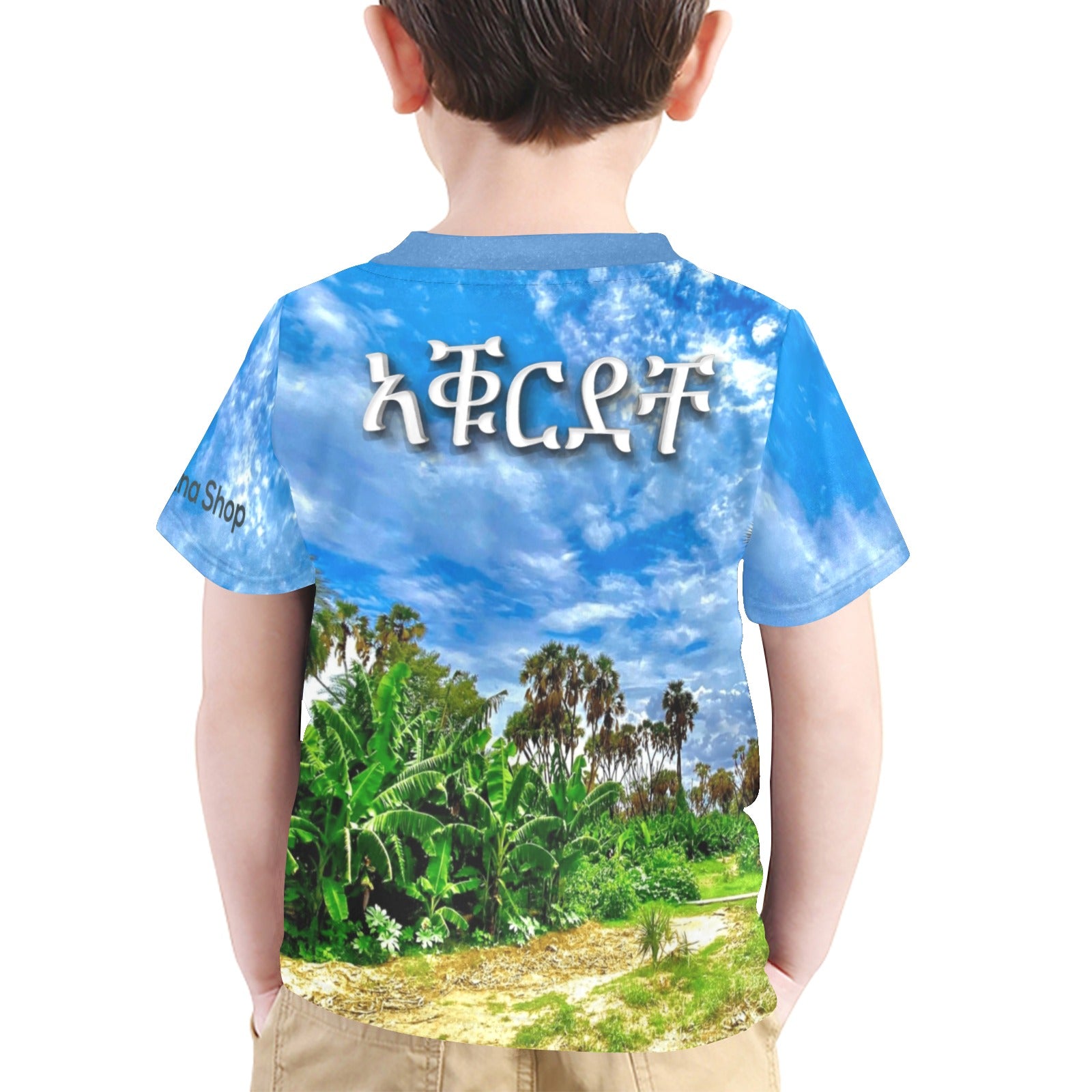 Agordeche Agordat Eritrean original Kid T-Shirt Little Boys' All Over Print Crew Neck T-Shirt (Model T40-2)