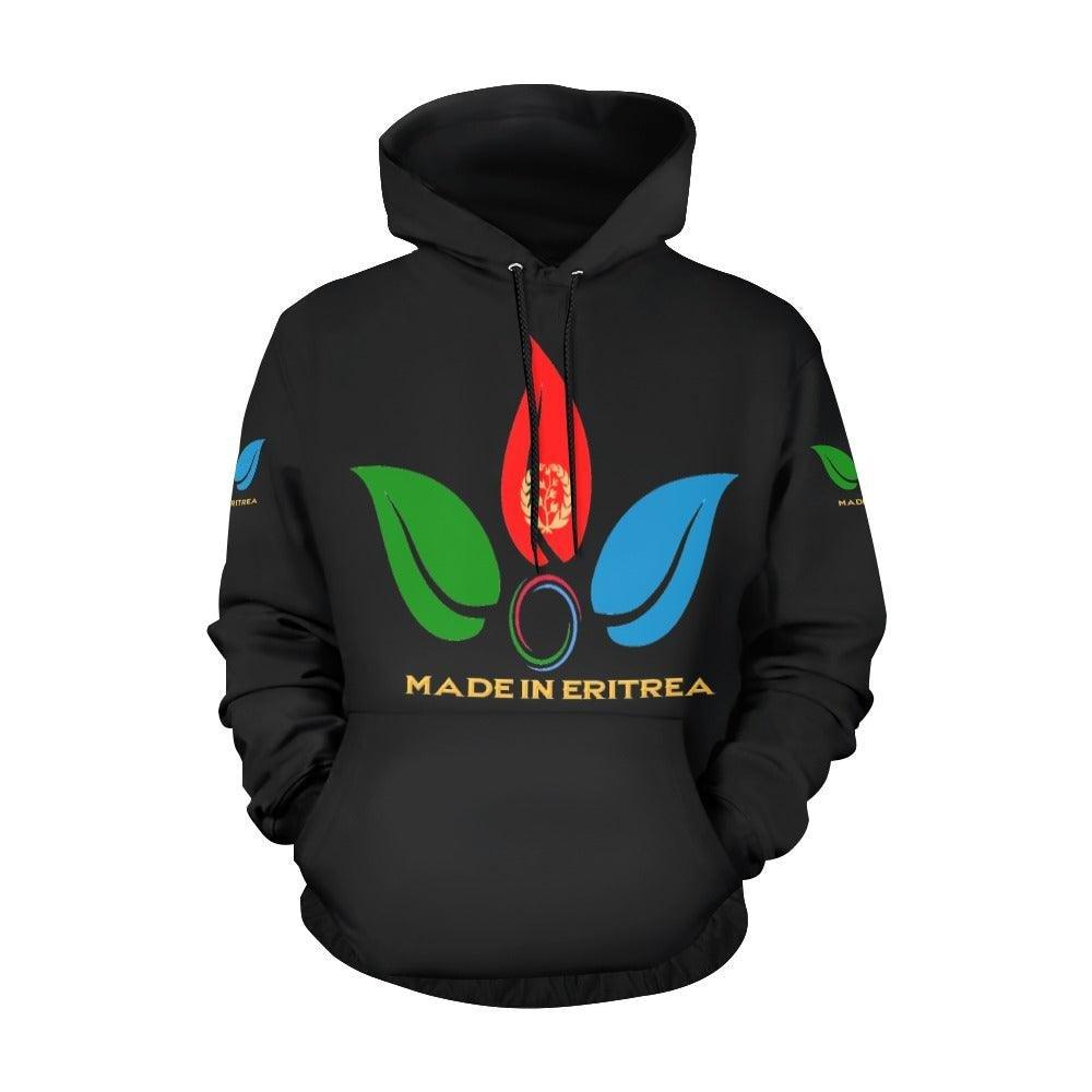 ERI Black Print Hoodie - Natna Shop
