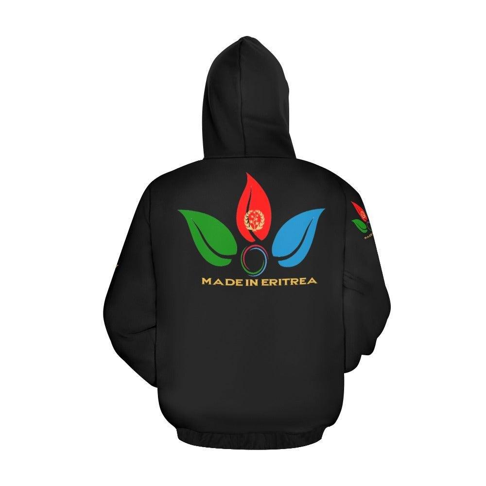 ERI Black Print Hoodie - Natna Shop