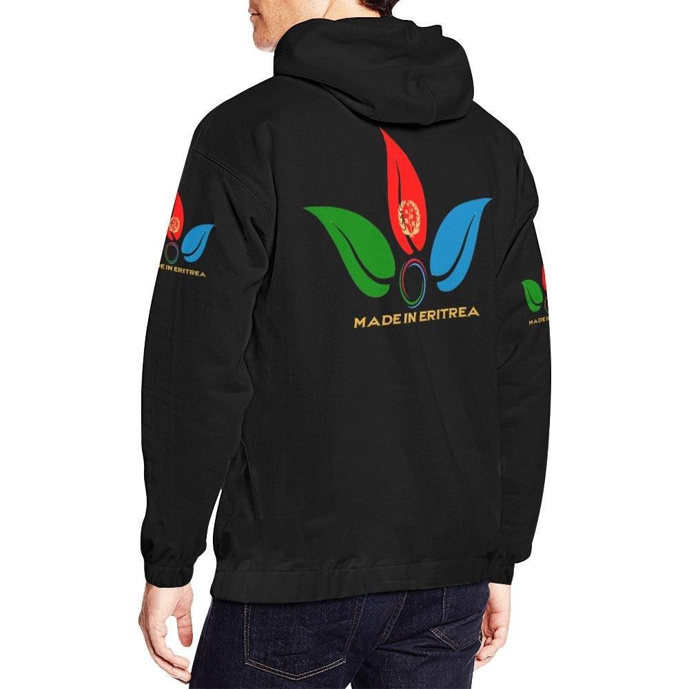ERI Black Print Hoodie - Natna Shop