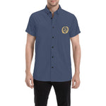 Navy Men Short Sleeve Shirt - Natna Shop