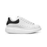 Unisex Non Slip Faux Leather Sneakers – Lace Up Comfort