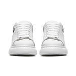 Unisex Non Slip Faux Leather Sneakers – Lace Up Comfort