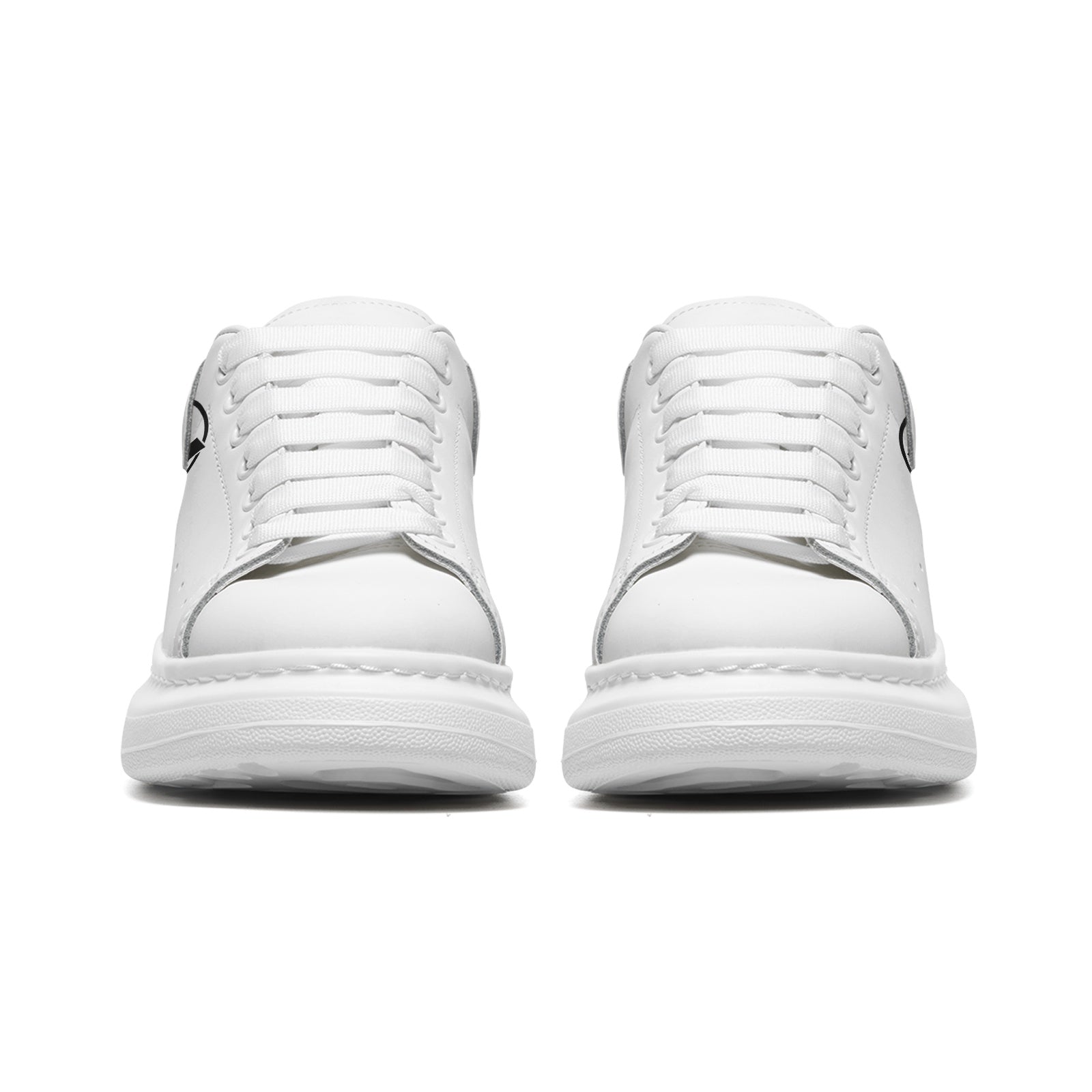 Unisex Non Slip Faux Leather Sneakers – Lace Up Comfort