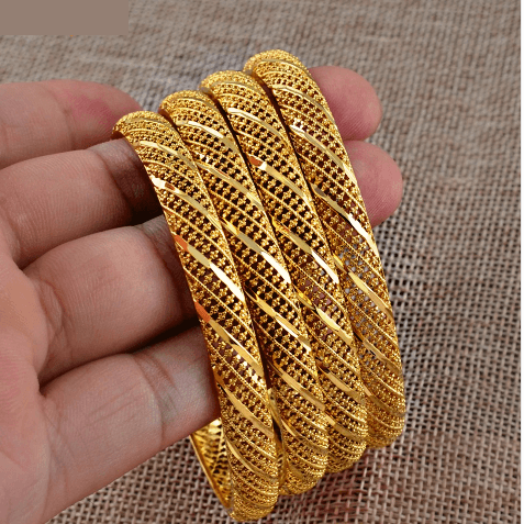 Dubai Bracelet 4 Pieces Gold Plated - Natna Shop